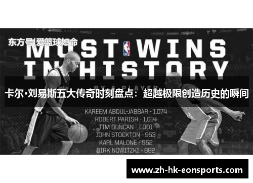 卡尔·刘易斯五大传奇时刻盘点：超越极限创造历史的瞬间